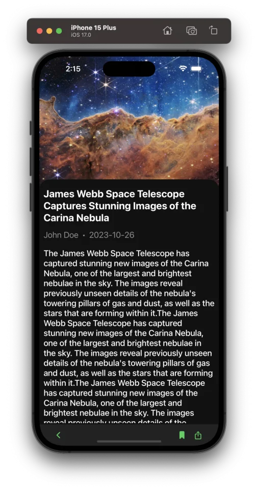 News App Template — screenshot 4