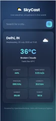 SkyCast - Responsive Weather Forecast Web App