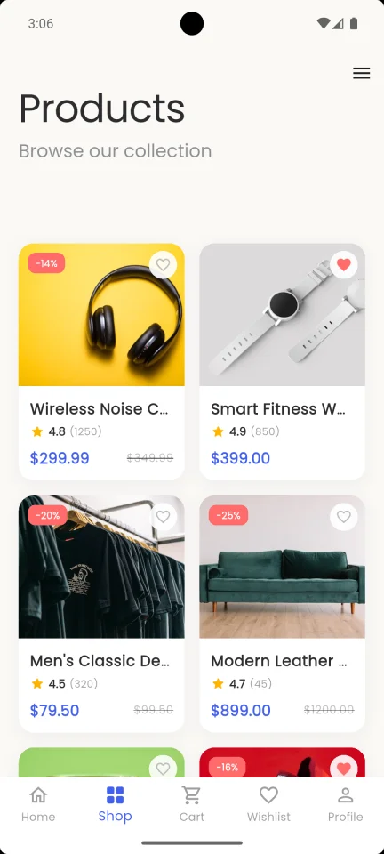 EcomMart - Ultimate Flutter E-Commerce App Template (GetX) — screenshot 3