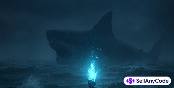 Ocean Survival Crypto Game - Raft, Megalodon & Blue Torch Adventure