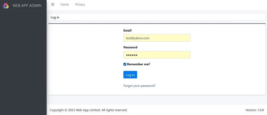 Clean Web App - ASP.NET Core 7 Web App Starter — screenshot 6