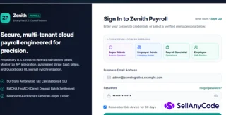 ZenithPay Enterprise Payroll Management UI
