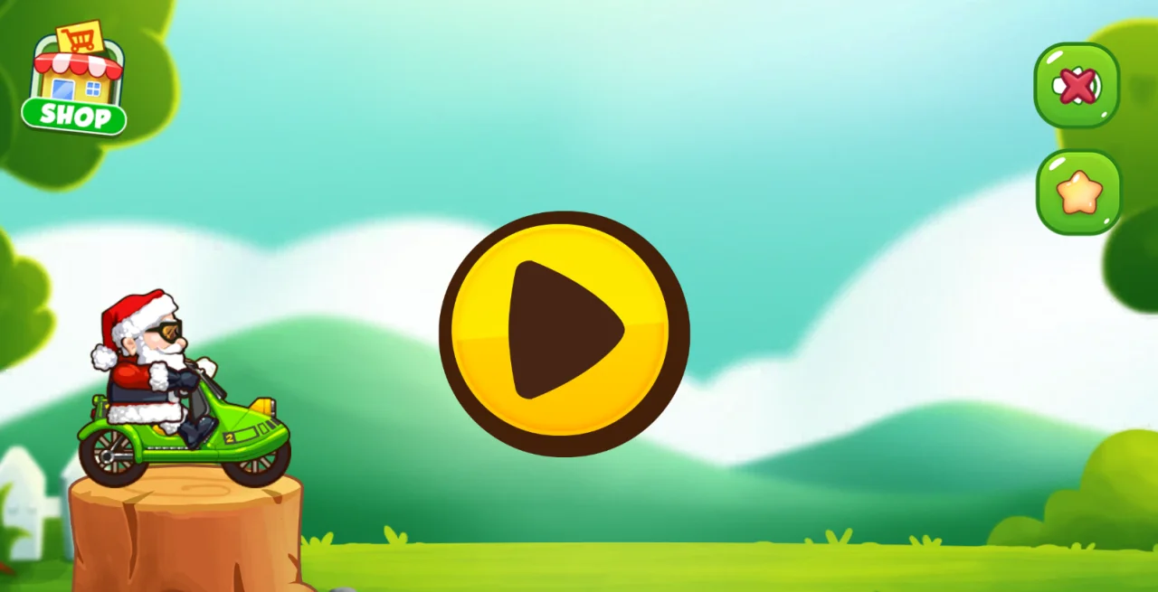 Santa Moto Race: Buildbox Game — screenshot 1