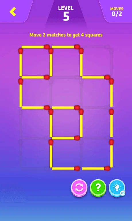 Matchstick Puzzle Unity Source Code — screenshot 3