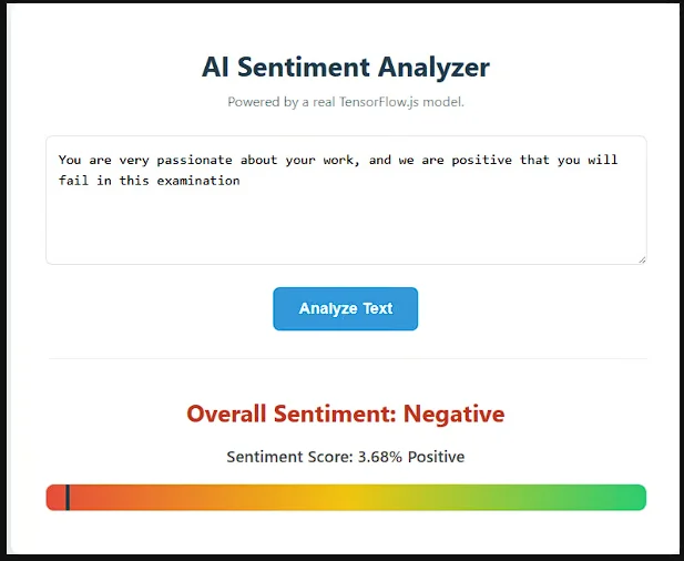 AI Text Sentiment Analyzer — screenshot 1