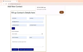 Contact Form JavaScript