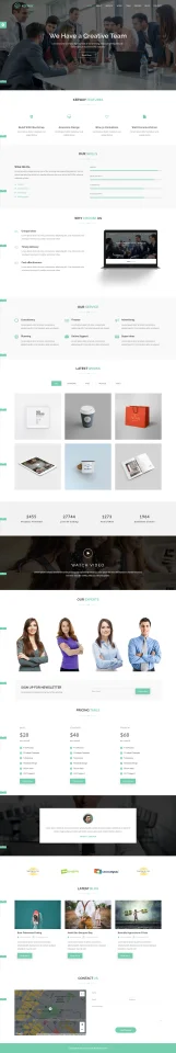 Keeway Material Design Agency HTML Template — screenshot 3