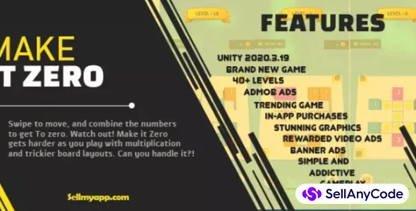 Make It Zero – Hypercasual Puzzle Game