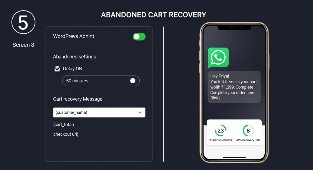 WhatsApp Order Notifications Pro for WooCommerce — screenshot 5