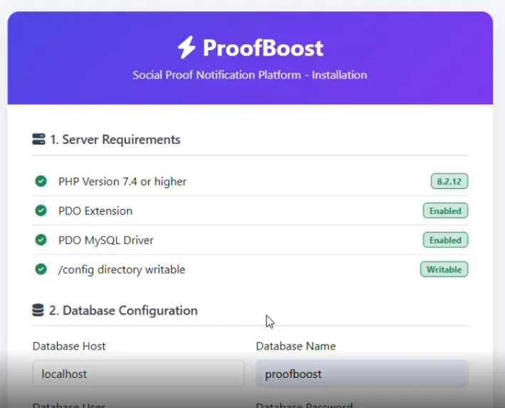 🚀 ProofBoost – Social Proof Notifications, Sales Popups, Campaign Manager & PHP SaaS — screenshot 1