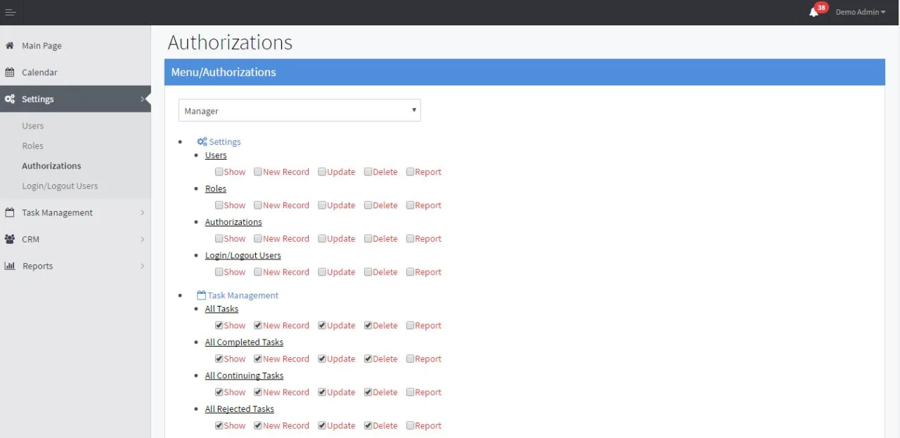 Task Management ASP.NET MVC Source Code - Framework — screenshot 4