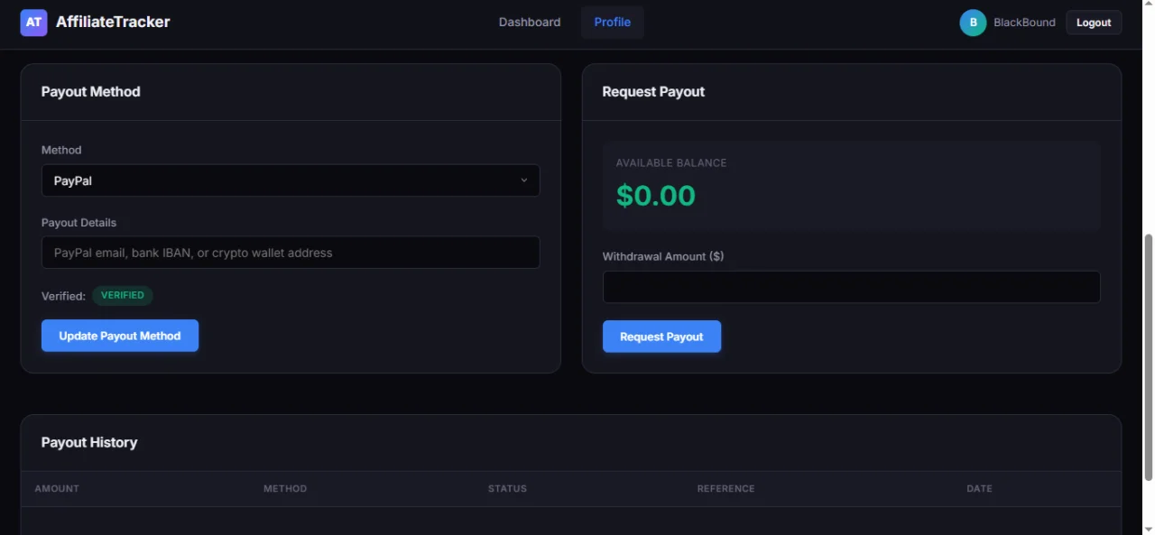 AffiliateTracker Pro Self-Hosted Referral System — screenshot 3