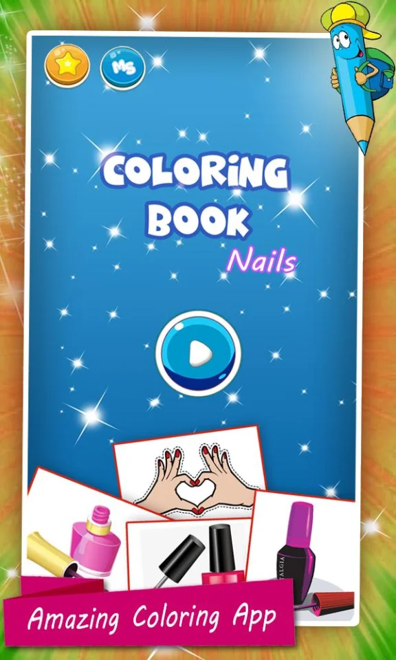 Nail Drawing Book Fashion Coloring Pages — screenshot 1