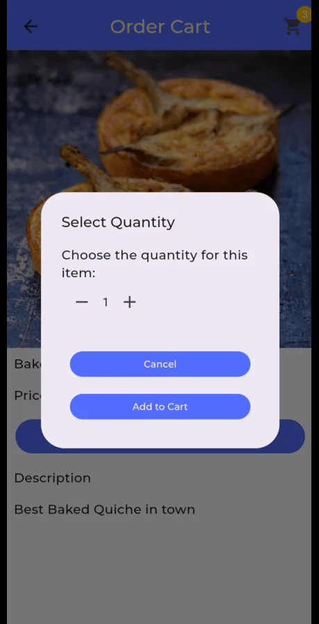 Food Ordering App — screenshot 3