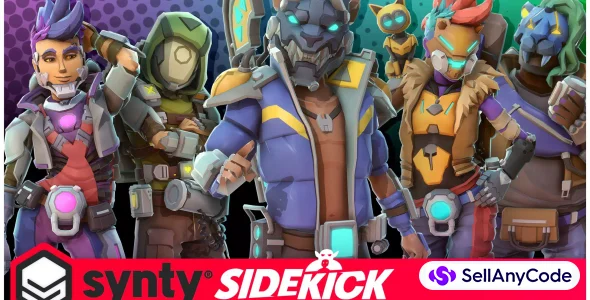 Sci-Fi Civilians Sidekick Modular Characters by Synty