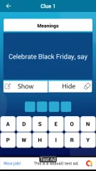 Offline Crossword Android Quiz App