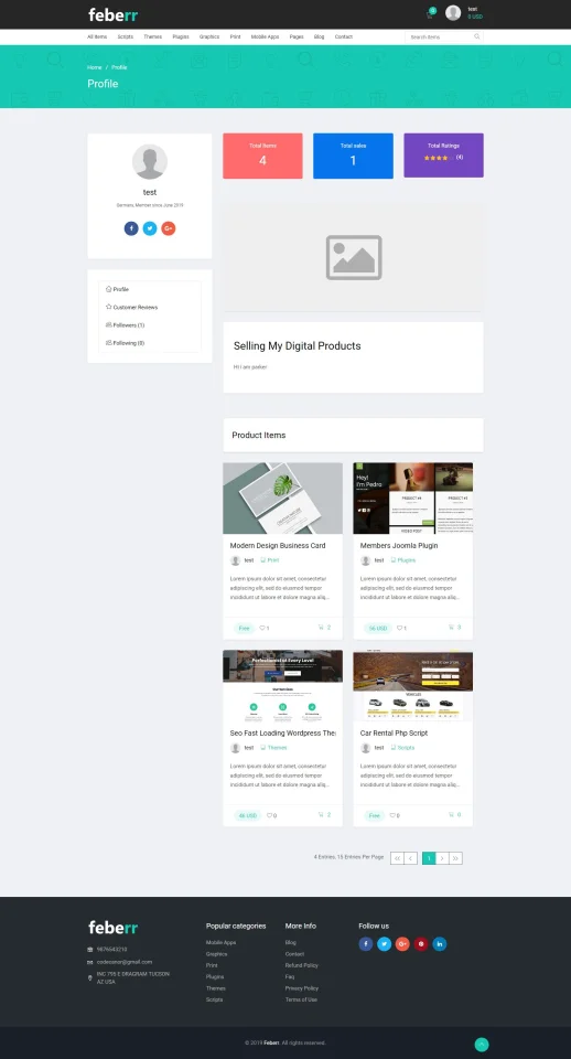 Feberr - Multivendor Digital Products Marketplace — screenshot 9