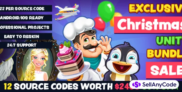Webelinx Christmas Mega Unity Bundle: 12 Source Codes!