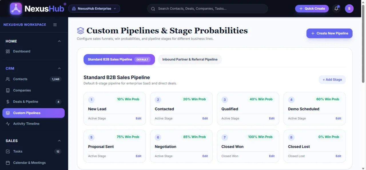 NexusHub Agentic Customer Platform & CRM Client — screenshot 8