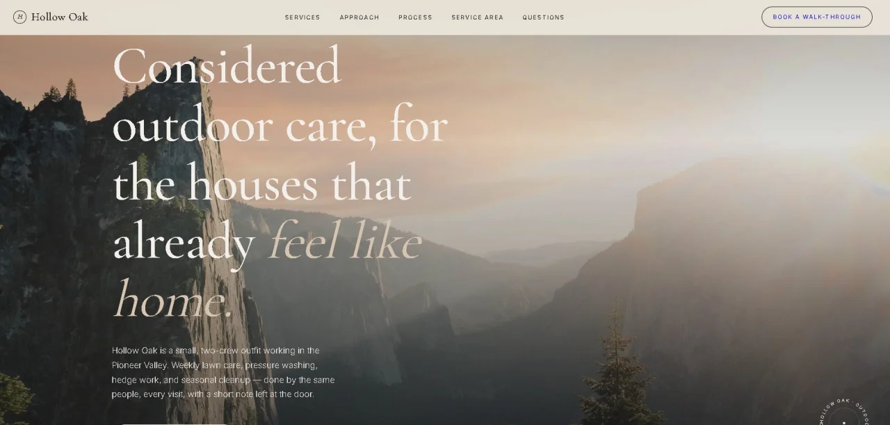 Hollow Oak Home Service Business Template — screenshot 1