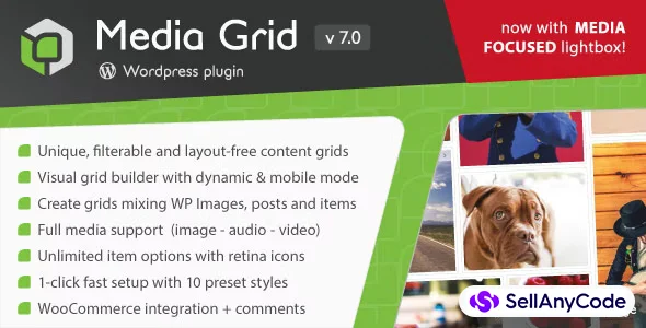 Media Grid - WordPress Responsive Portfolio