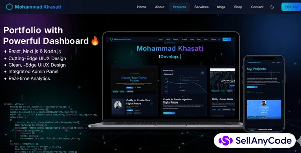 Portfolio with Powerful Admin Dashboard