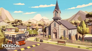 POLYGON Town Pack - Low Poly 3D Art by Synty