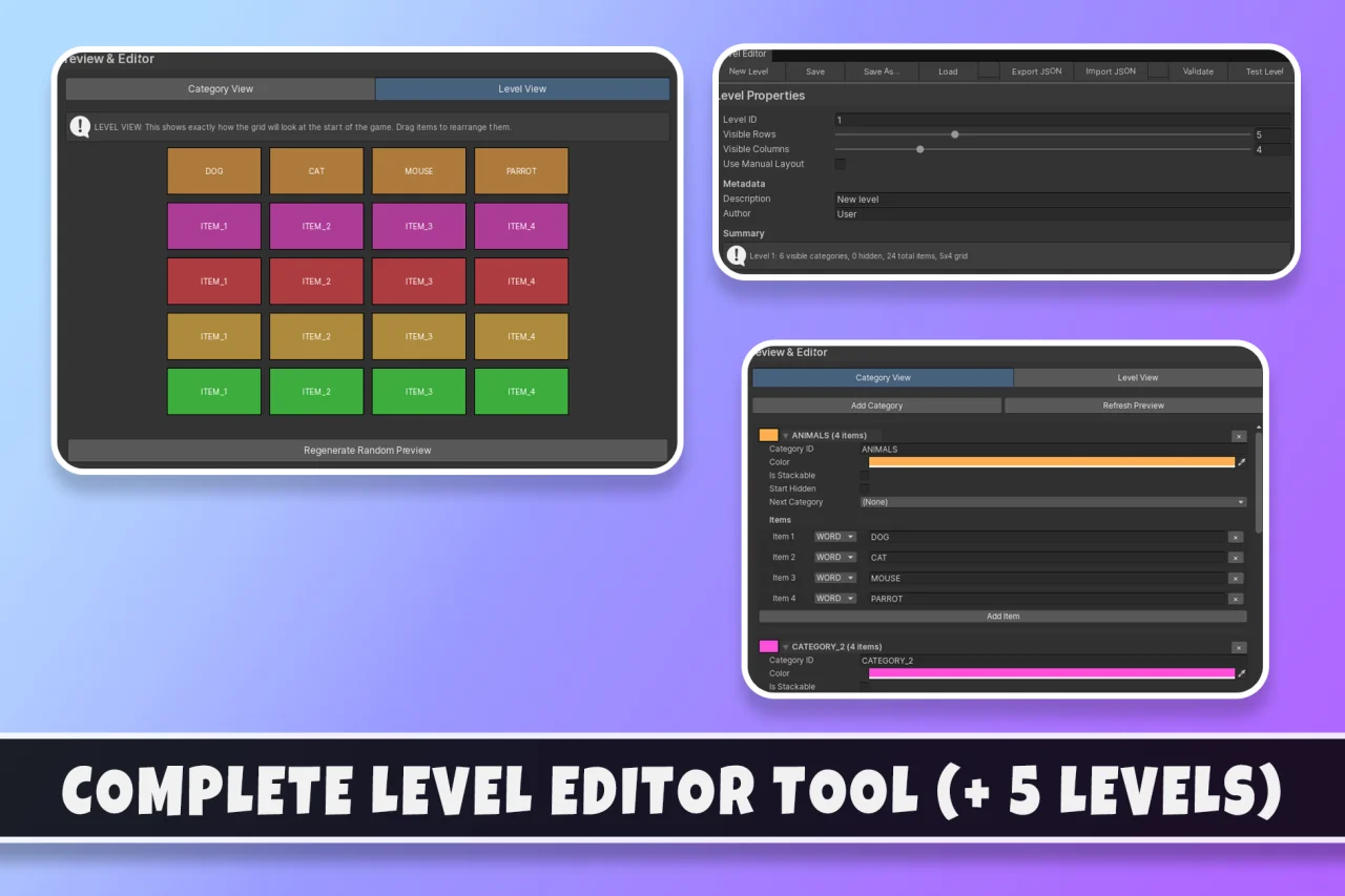 Block Associations | Puzzle Template + Editor — screenshot 1