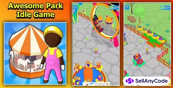 Awesome Park Idle Game 3D Unity Source Code