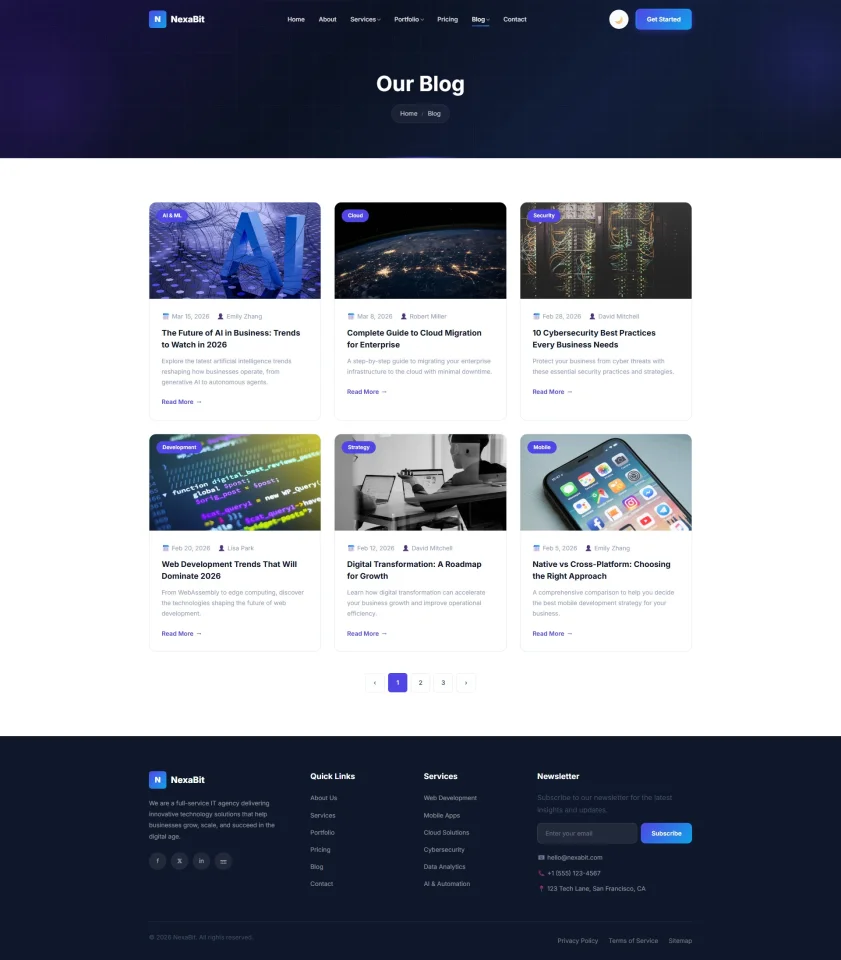 NexaBit IT Agency & Digital Solutions Template — screenshot 6