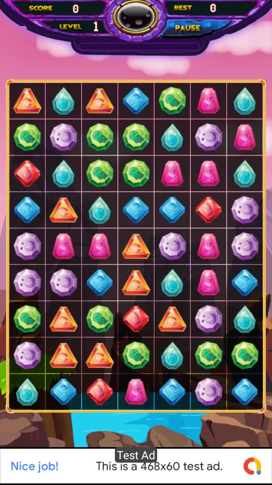 Jewel Deluxe - Unity Complete Project (Android + iOS + AdMob) — screenshot 4
