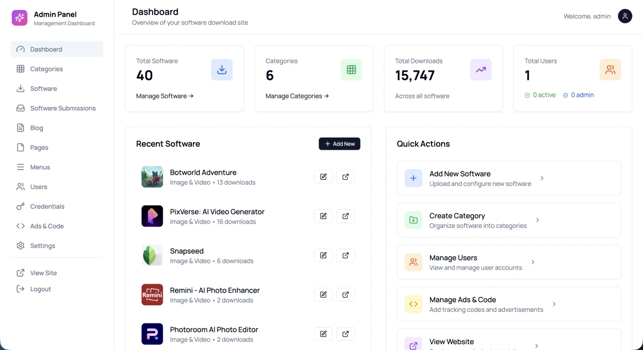 Getbix - Modern PHP Software Download Website — screenshot 4
