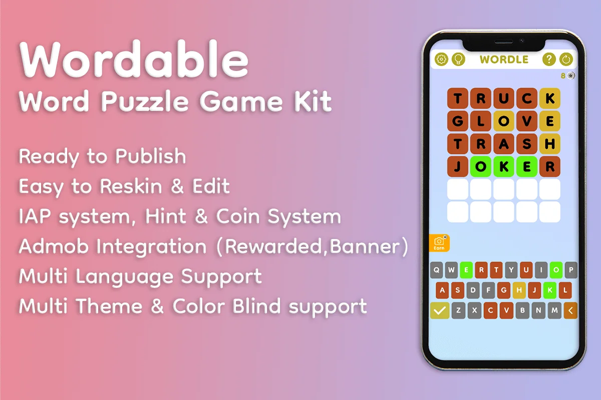 Wordable Word Puzzle Game Kit — screenshot 2