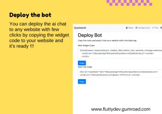 QuickbotAI | Train ChatGPT on Your Own Data | AI Chatbot Development Solution