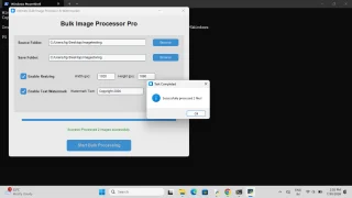 Bulk Image Processor Pro - Multi-Threaded Python GUI Utility (Dark/Light)