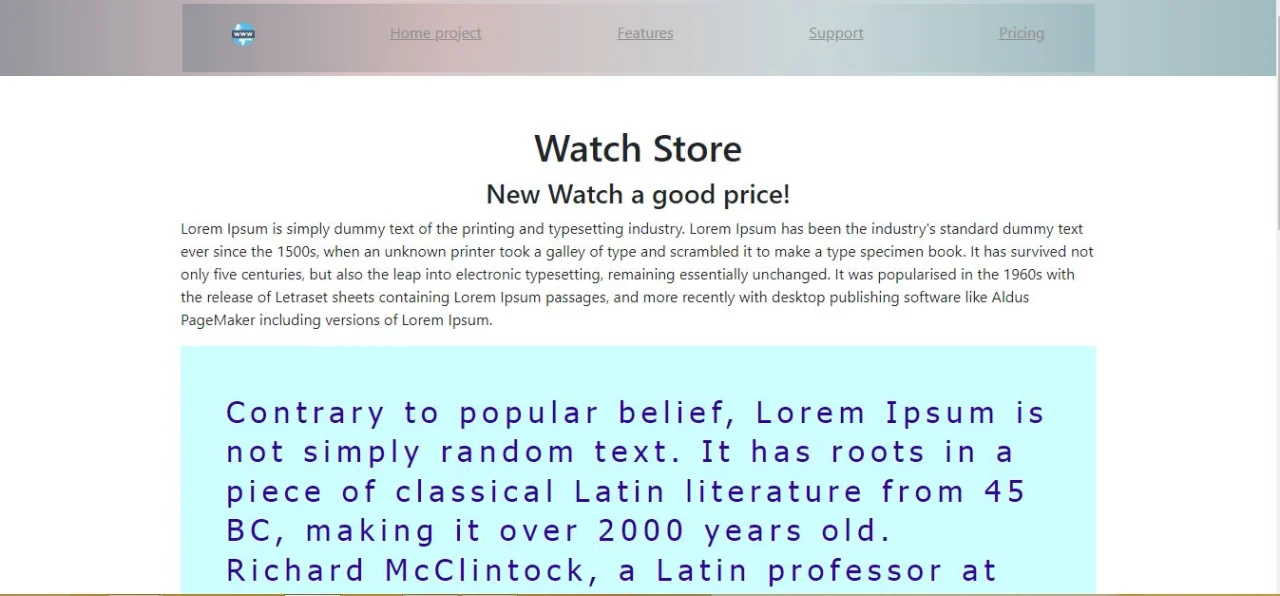 Watch Store Luxury Silver on HTML Template — screenshot 1