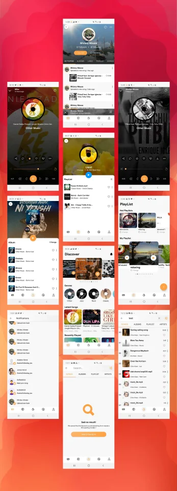 DeepSound Android - Mobile Sound & Music Sharing Platform Mobile Android Application — screenshot 1