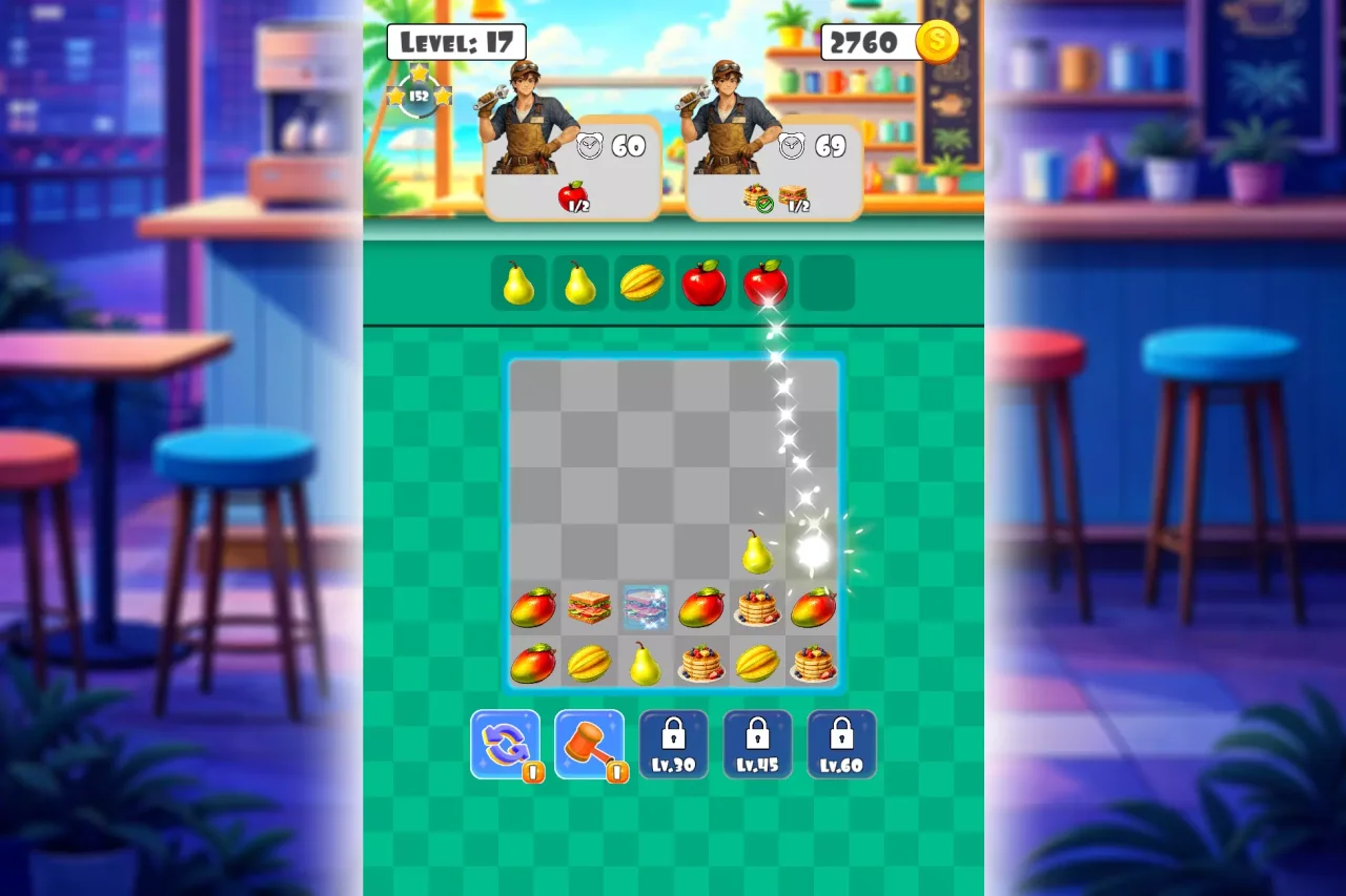 Foodie Stack Puzzle - Complete Mobile Game Template — screenshot 4