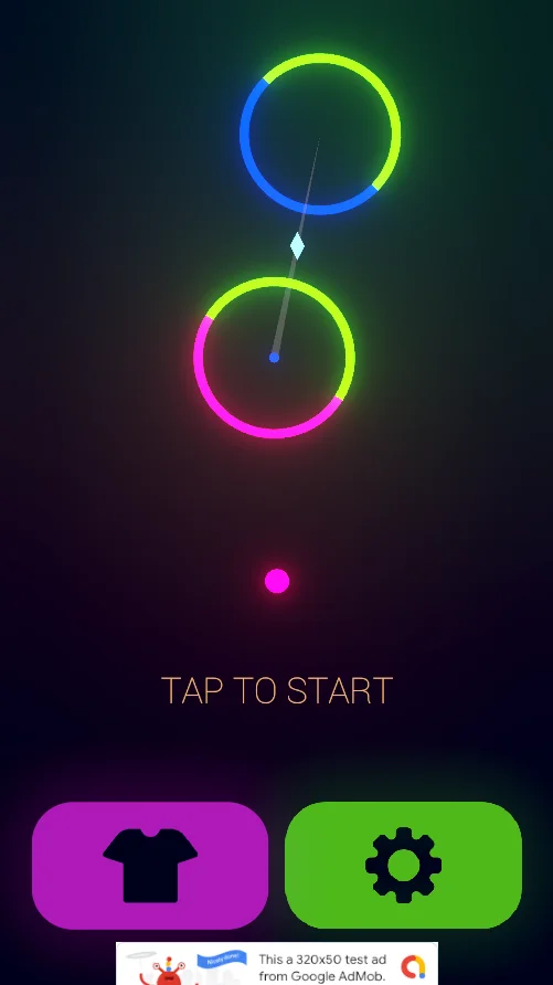 Color Rush - Unity Endless Game (AdMob Ads + GDPR Consent) — screenshot 1
