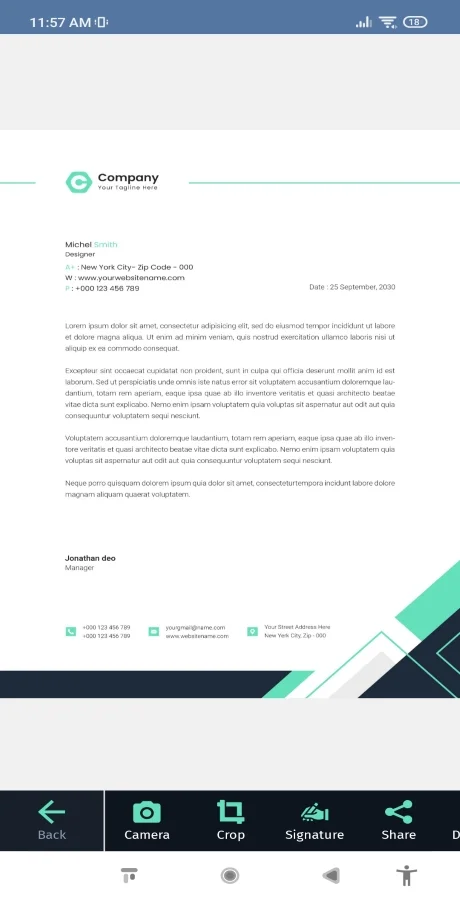 Doc and Card Scanner with Signature (Android 11) — screenshot 5