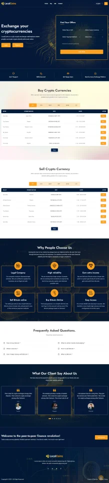 LocalCoins - Ultimate Peer to Peer Crypto Exchange Platform — screenshot 1