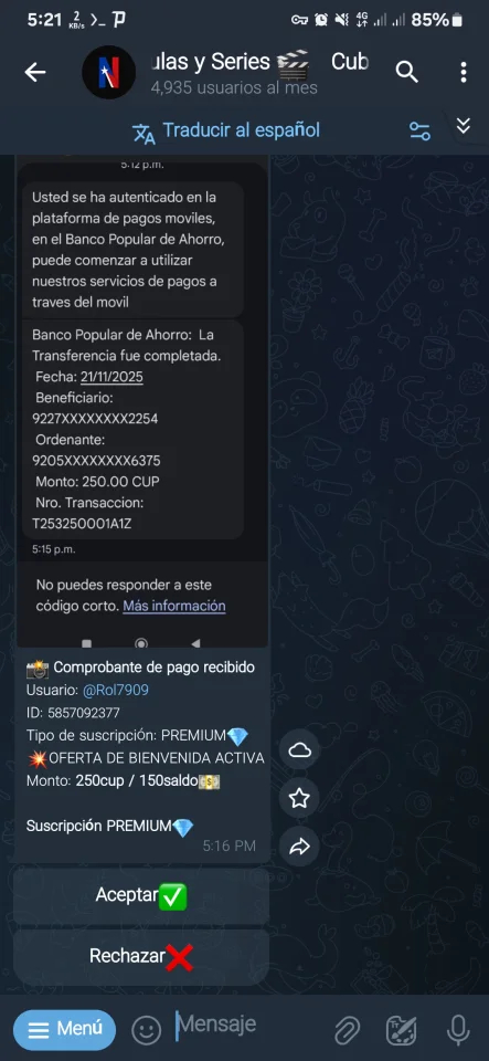 Bot De Telegram De Pelculas Y Series — screenshot 1