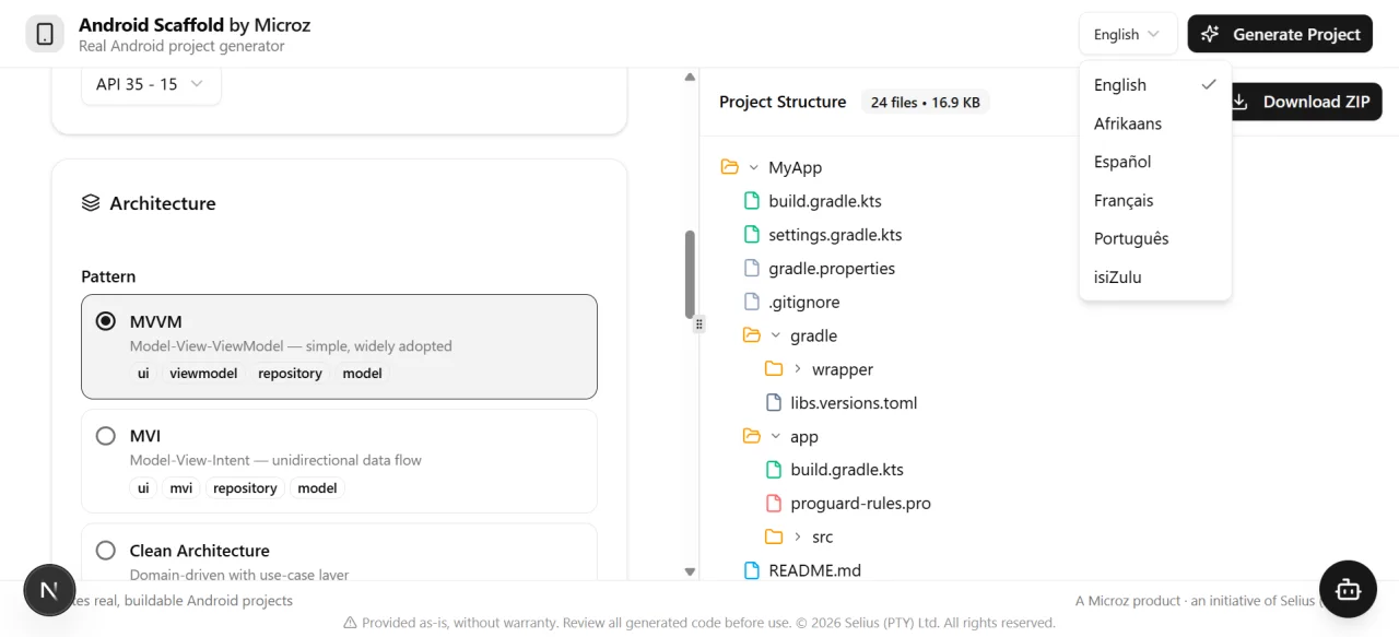 Android Scaffold Builder v.1 — screenshot 9