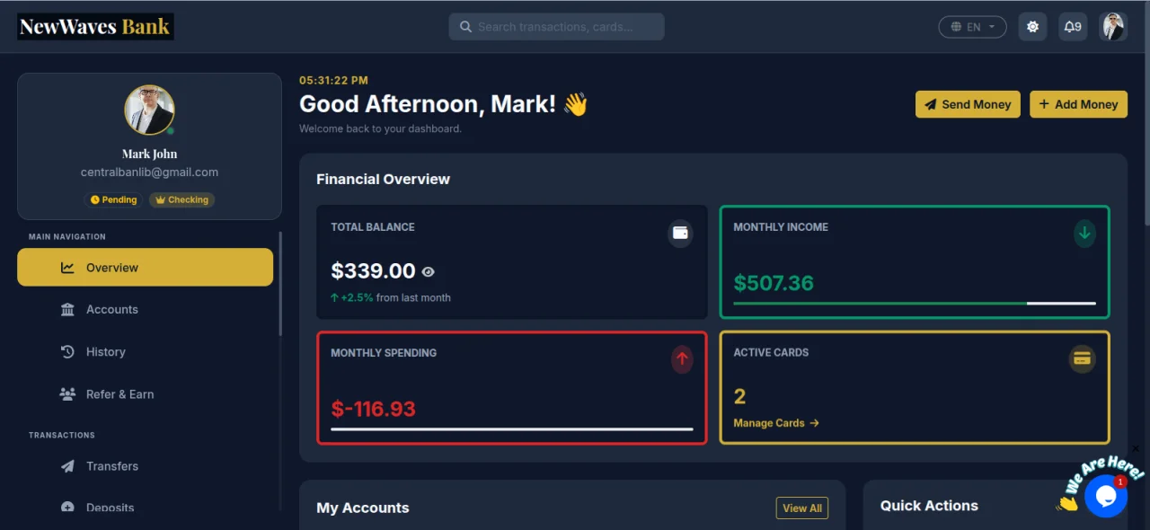 NewWaves Bank — screenshot 4