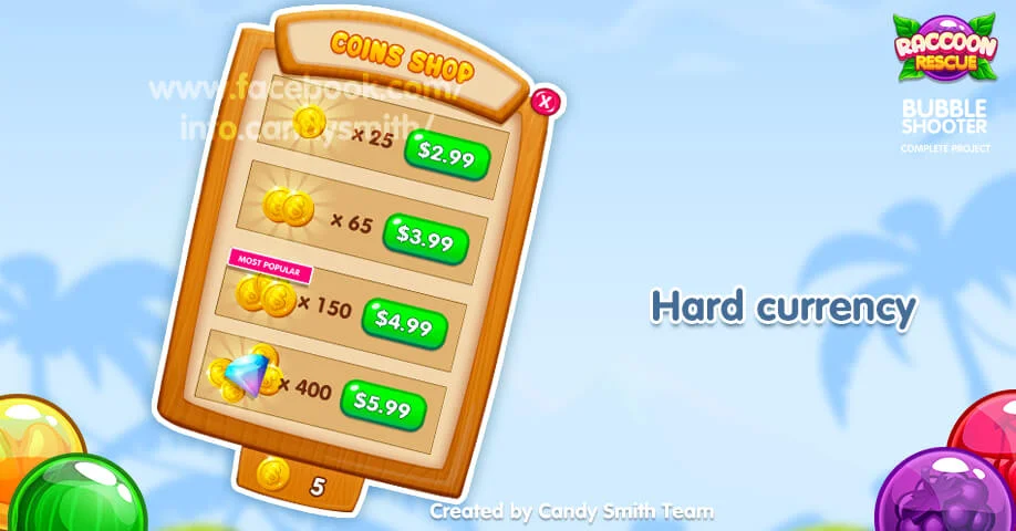 Bubble Shooter Raccoon Rescue + Editor — screenshot 7