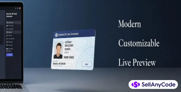 Student ID Card Generator with Admin Customization