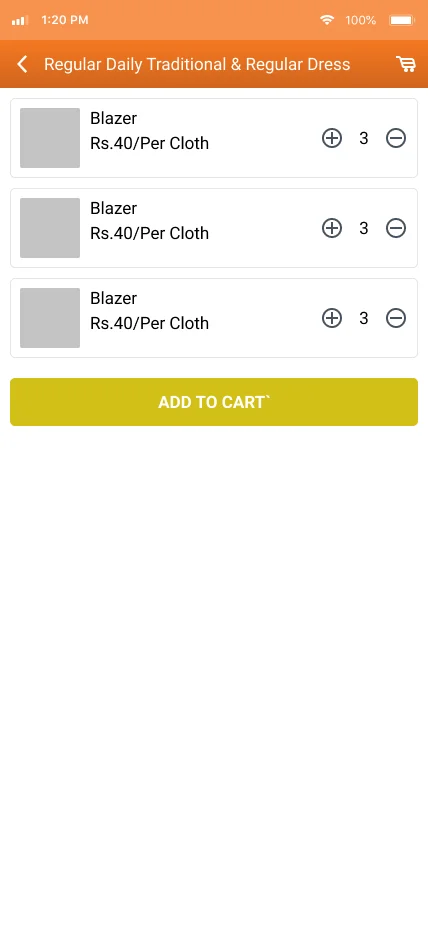 Laundry Application — screenshot 3