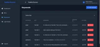 Telegram Bot - Node.js & React.js