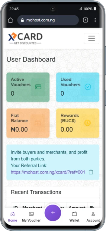 Multi-Vendor Voucher Card Application — screenshot 5