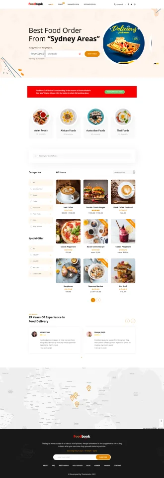 FoodBook | Online Food Ordering & Delivery System for WordPress with One-Click Order Printing — screenshot 1